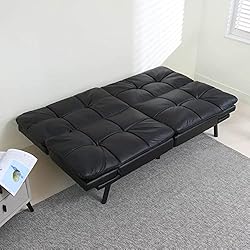 ERYE 3 in 1 Upholstered Futon Loveseat Convertible