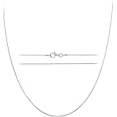 KISPER Silver 8 Sided Snake Chain Necklace –Thin, Dainty, 925 Sterling Silver Jewelry for Women & Men with Lobster Clasp – Made in Italy