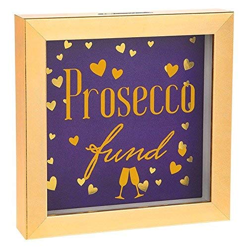 Shudehill, Wooden Novelty Fun Money Box Saving Pot Gift, Prosecco