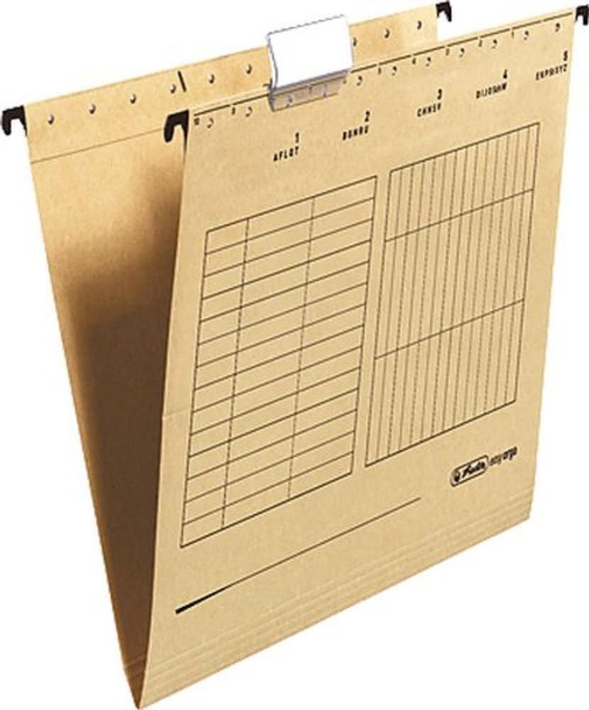 Herlitz Suspension Files for Lateral Insert Beige Pack of 25