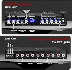 Lanzar 4 Band Parametric Equalizer - Bluetooth