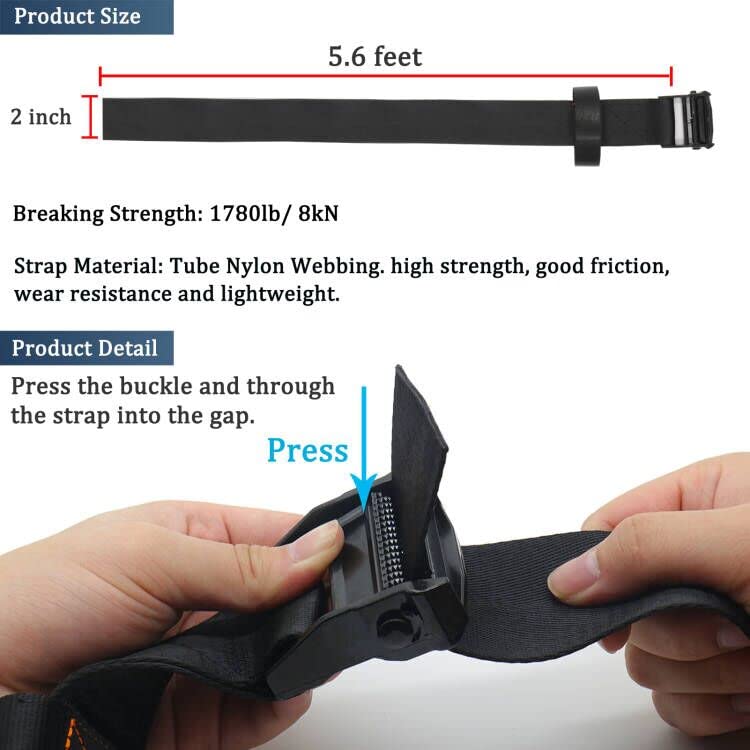 Boaton Fall Protection Tree Strap, Quick and Quiet Set Up to Tree Stand Safety Harness, Tree