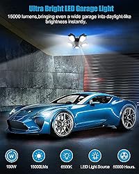 Motion Sensor Garage Light, 150W Deformable LED