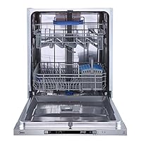 Midea SV 4.60 wi Geschirrspüler Vollintegriert 60cm, 14 Maßgedecke, 8 Programme, Automatische Türöffnung, LED Display, Leise, Vollwasserschutz, Spülmaschine Unterbaufähig