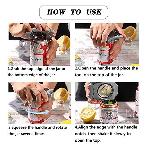 Topless Can Opener, Portable Beer Can Opener, Simple Manual Can Opener
