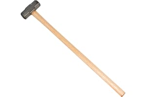 COUNCIL TOOL Sledge Hammer - 10 lb. Double Face Sledge with 36" Wooden Handle & Forged Steel Head - PR1000
