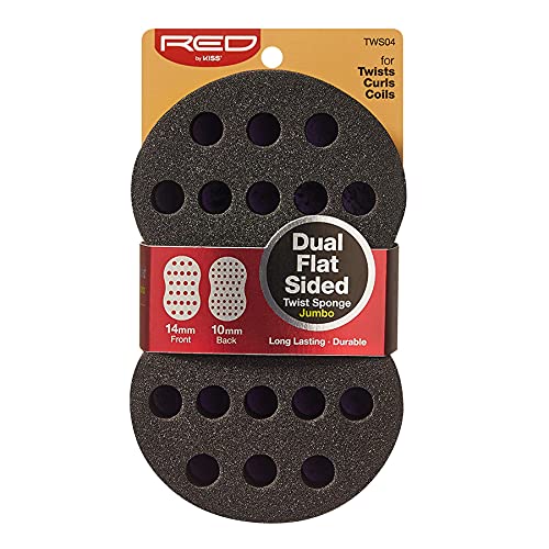 Red by Kiss Dual Sided Twist Sponge Flat Jumbo Hair Brush