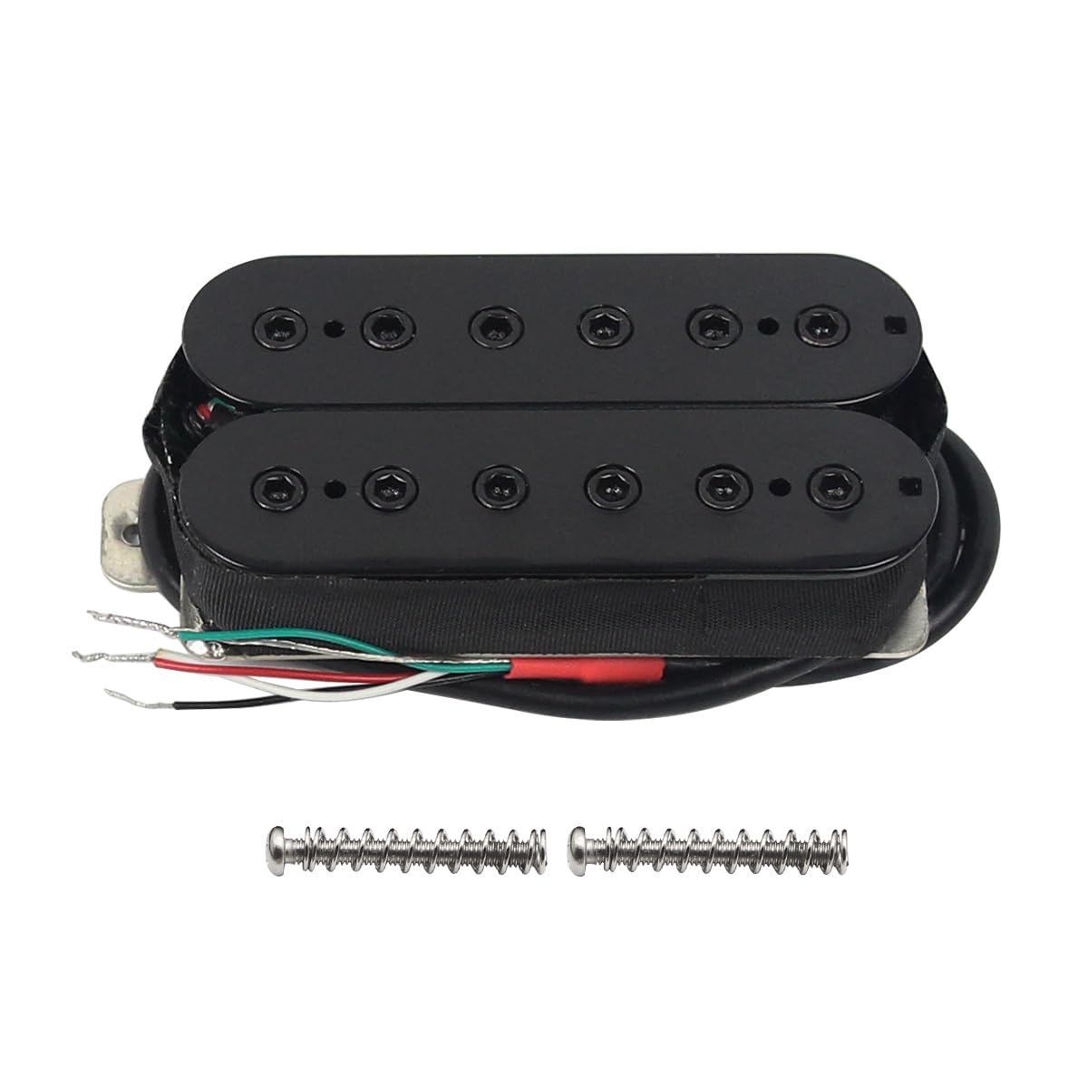 FLEOR Alnico 5 Electric Guitar Neck Pickup Double Coil Humbucker Pickups-Black