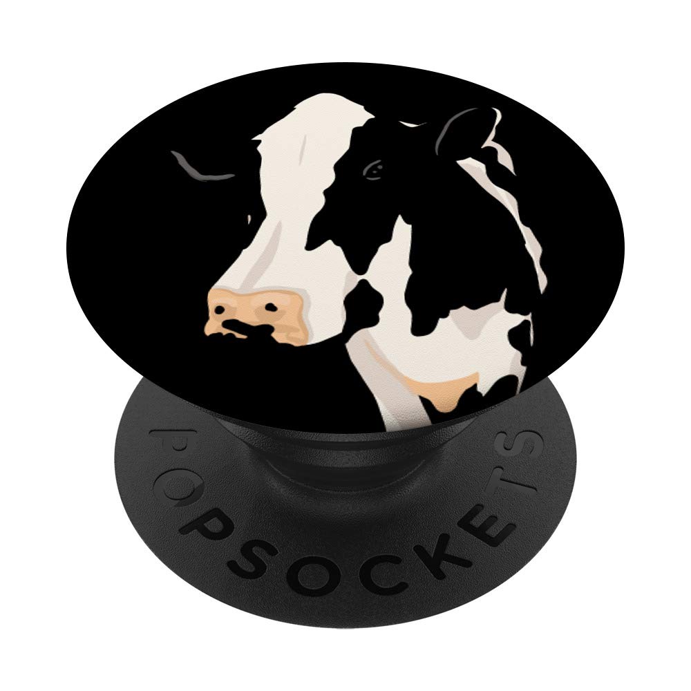 Cow Heifer Spotted Farm Cartoon Cool Animal Lovers Gifts PopSockets Grip and Stand for Phones and Tablets