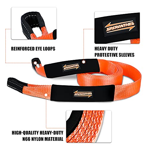 Tow Strap Recovery Strap Kit 3inches x 20 feet (25,000 pounds), 22