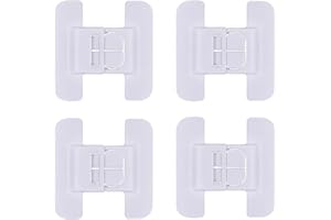 ONGAHON Fridge Lock,4 Pack Cabinet Locks Baby Proofing, Refrigerator Lock with Hidden Dual Button Design,Drawer Locks Baby Proofing,Ultra-Strong Adhesive, Easy to Remove Without Residue, No Drilling Required