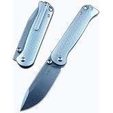 TWO SUN TS484 Folding Knife 14C28N Blade TC4 Titanium Handle for Outdoor Camping