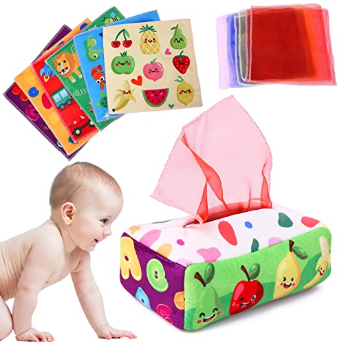 YOGINGO Baby Toys to 12 Months Tissue Box Toy Montessori for
