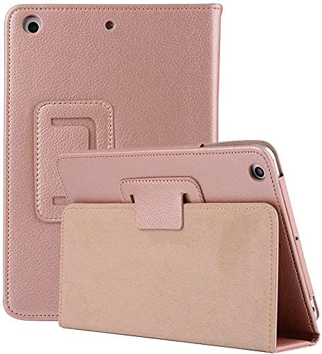 PU Leather Stand Case for iPad Air 1/2 9.7 2017/18 5th/6th Generation Folio Cover (Rose Gold)