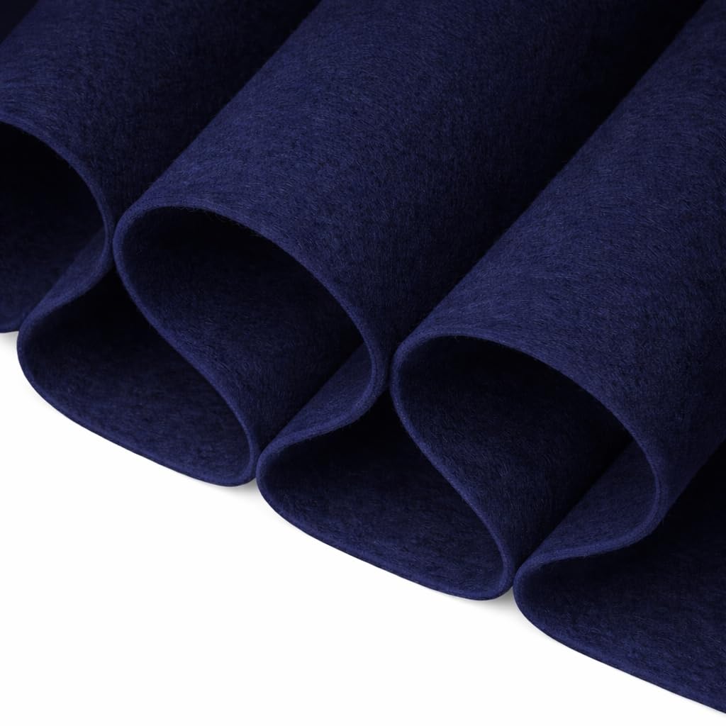 FabricLA Craft Felt Fabric - 72" Inch (182 cm) Wide & 1.6mm Thick Felt Fabric by The Yard - Navy Blue, 1 Yard (90 CM / 0.9 Meter) — image 1