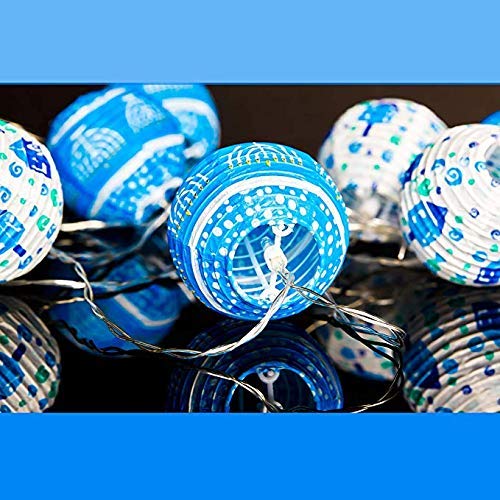 The Dreidel Company 10 Hanukkah LED Battery Powered 3" Mini Round
