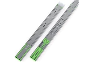 FivePears 1 Pairs 18 Inch Heavy Duty Soft Close Drawer Slides, 150 Lb Load Capacity Full Extension Ball Bearing Side Mount Drawer Runner, Rv Tool Box Kitchen Cabinet Drawer Self Closing Glide Rails