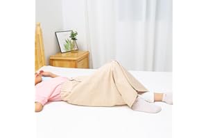 WEEOATAR Wearable Adult Diaper Cover,Leakproof Incontinence Mattress,Reusable Uroclepsia Diaper,Incontinence Bed Pads with Snap for Adults,Elderly,Children Waist:24.8-43.3in(Brown1,XL)