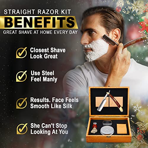 beard kit with straight razor