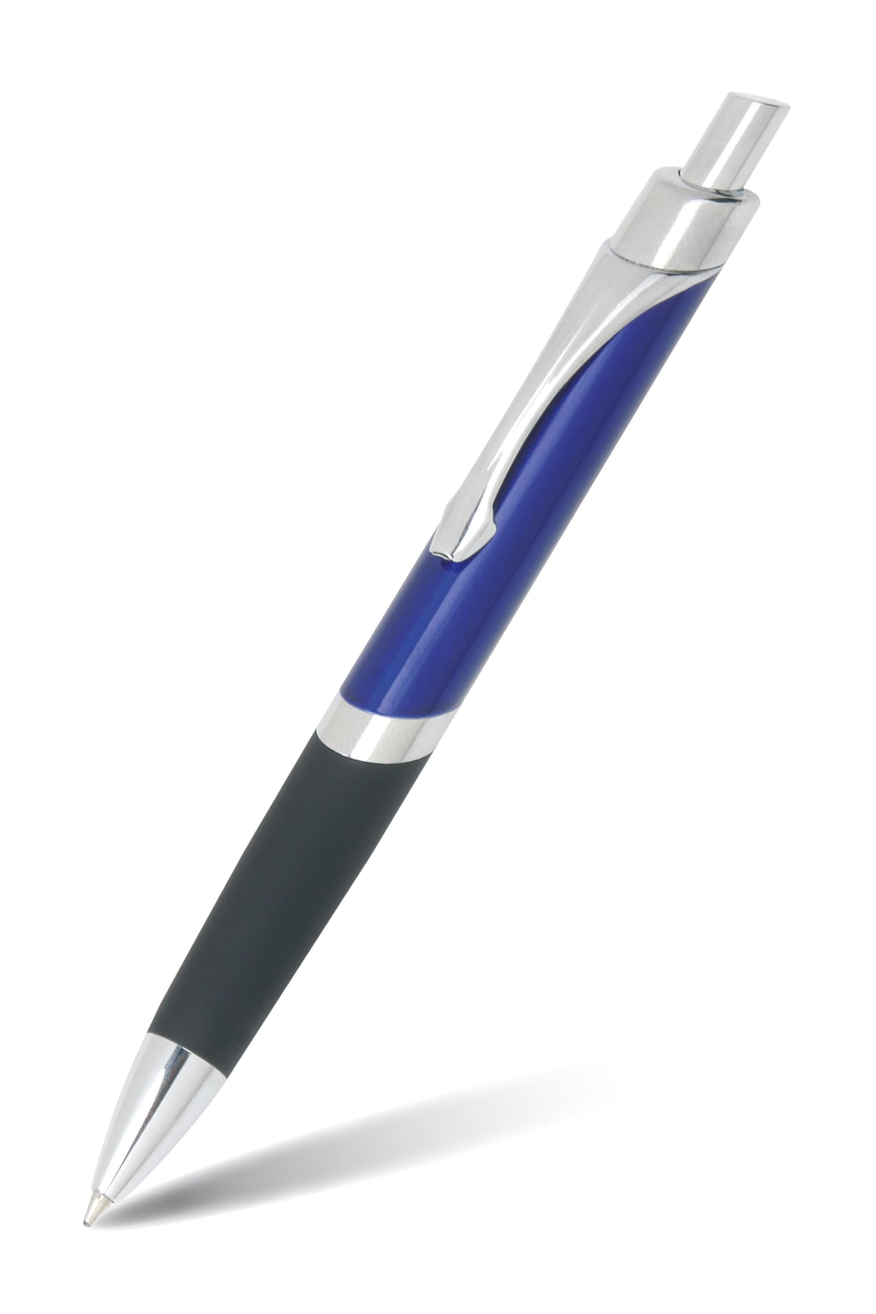 Online Aluminum Retractable Ballpoint Pen, Blue Ink, Medium Point, Refillable, Sporty Design, 31666/3D — image 1