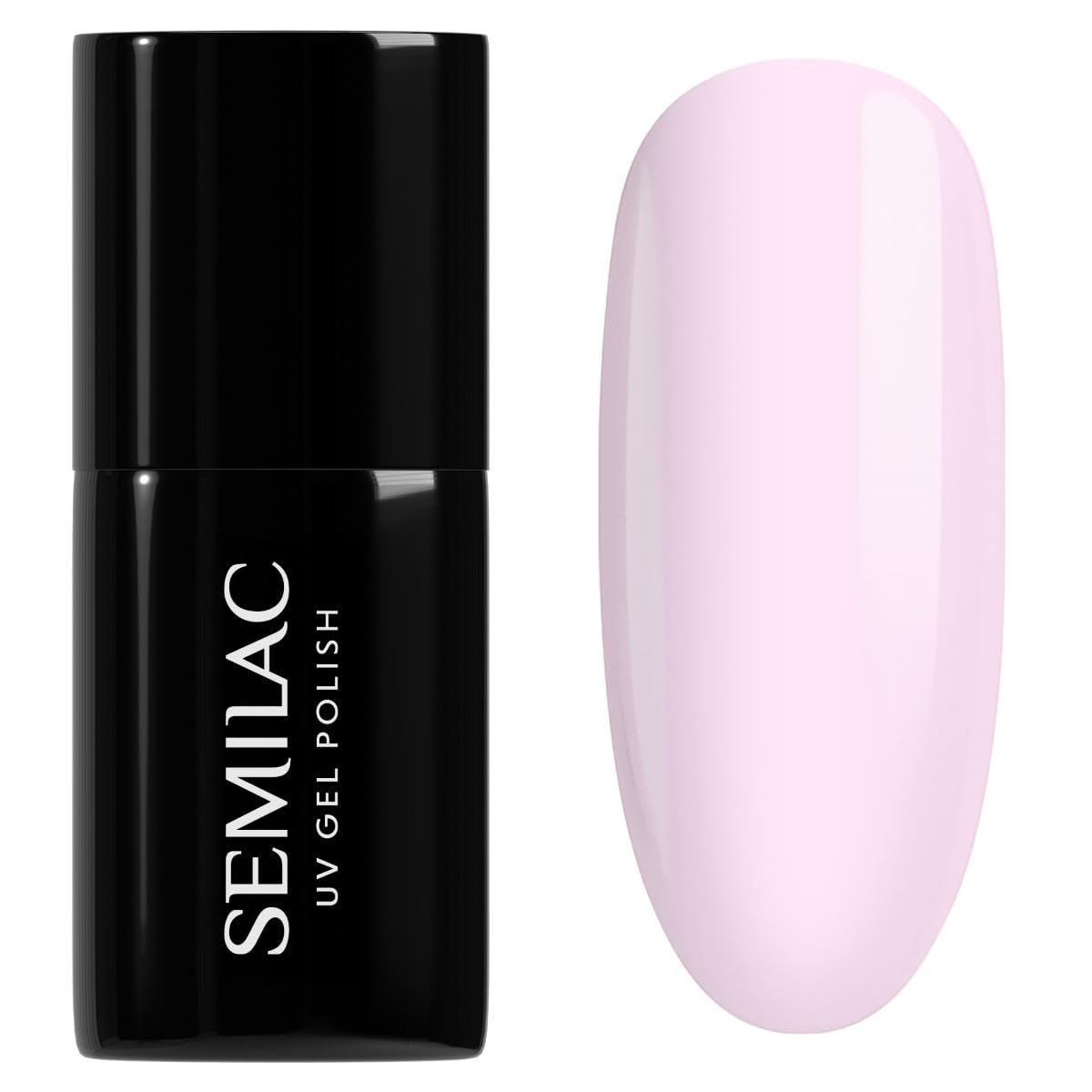 SEMILAC Gel Nail Polish 157 Little Rosie Pastel Pink - Full Coverage Gel Polish - Soak Off Easy To Use LED/UV Nail Lamp - Long Lasting Manicure and Pedicure up to 3 weeks