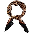 FONYVE Silk Feeling Scarf Medium Square Satin Head Scarf for Women 27.5 × 27.5 inches
