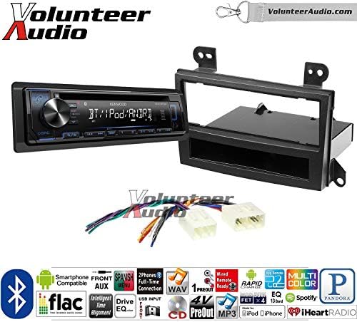 Volunteer Audio Kenwood KDC-BT22 Double Din Radio Install Kit with Bluetooth, Sirius XM Ready Fits 2000-2002 Mazda MPV