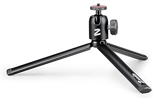 Zeadio Metal Mini Tripod + Ball Head Mount, with 1/4" Screw Desktop Tabletop Stand Tripod, Fits for Smooth4, Crane Plus, Crane2, Ronin-S, Vimble2, Gimbal Handle Grip Stabilizer and All Cameras