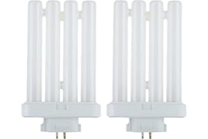 Dysmio Compact Fluorescent 27W Quad Tube, 6500K Daylight Light FML Light Bulbs with GX10Q-4 Base – 2 Pack