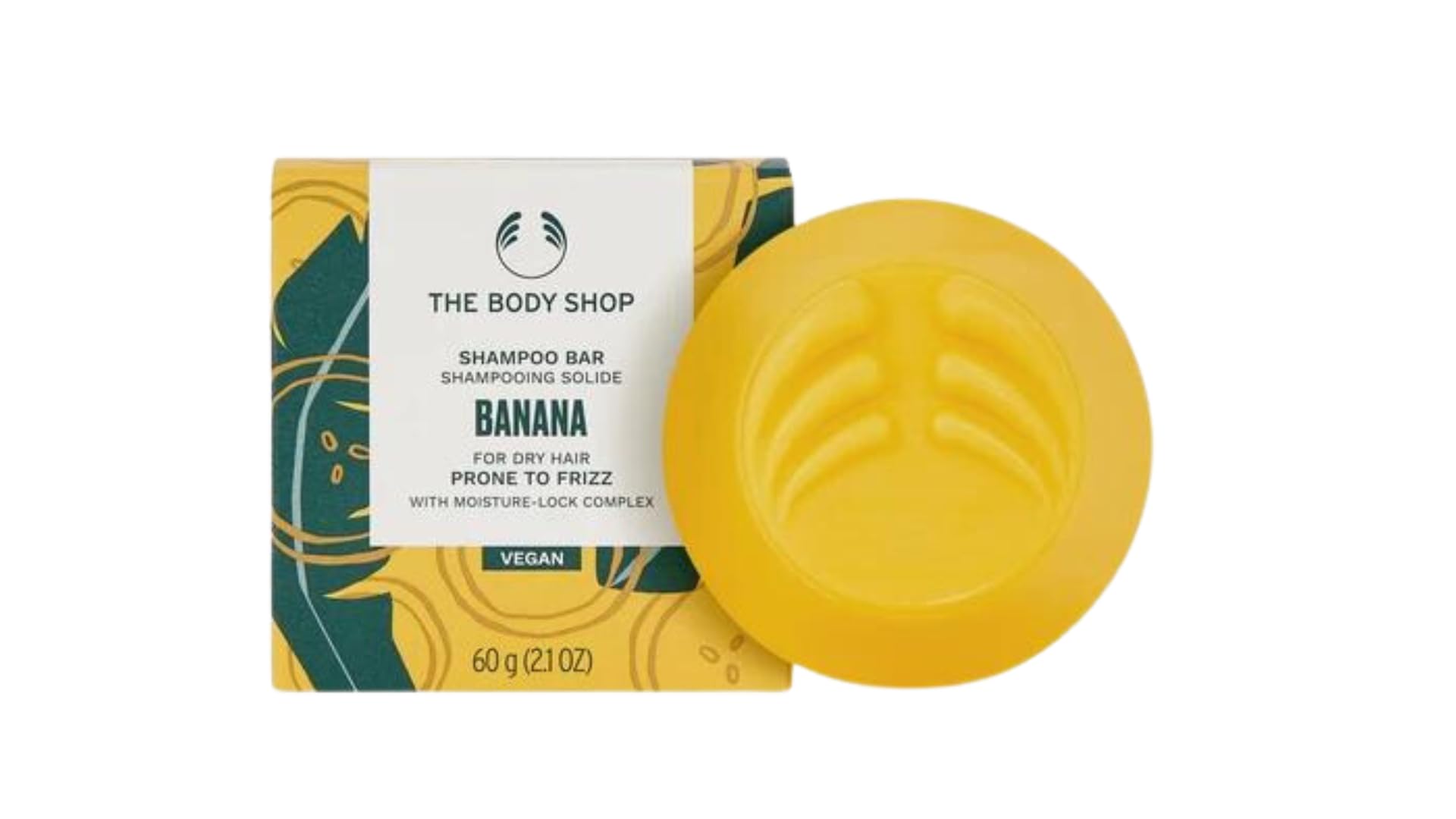 The Body Shop 60g Banana Shampoo Bar for Dry Hair prone to Frizz - Vegan