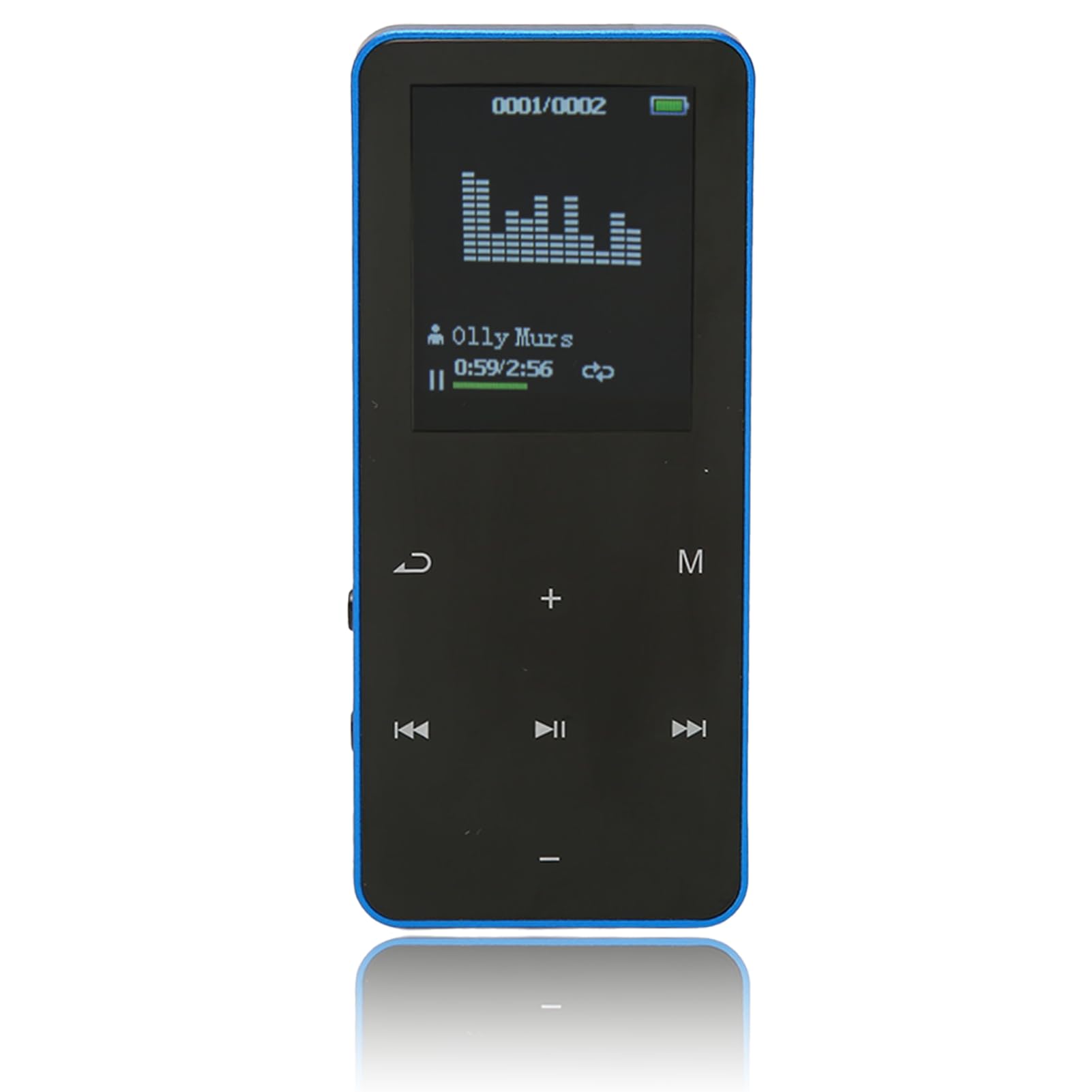 8GB Mp3 Player with Bluetooth, 8GB Music Player for Kids Students Seniors, Digital Audio Players Portable HiFi Sound Mp3 Music Player, Gifts (Blue)