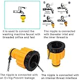 BABADU Garden Hose Connector Kit 20 Pack Quick Connect Y Splitter Nozzle view 7