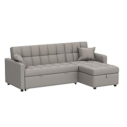 JACH Reversible Sectional Sleeper Sofa, 82'' Wide