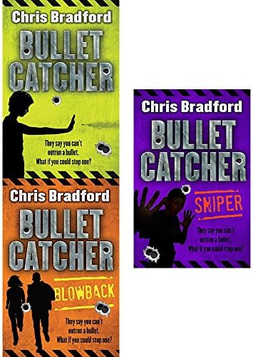Chris bradford bullet catcher series 3 books collection set (bulletcatcher, blowback, sniper)