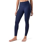 YUNOGA HugMotion Women's No Front Seam Leggings 25" Inseam - High Waisted Tummy Control Seamless Workout Gym Yoga Pants