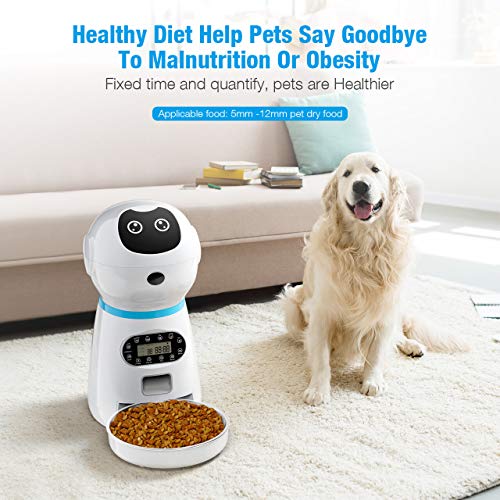 isYoung Automatic Pet Feeder, 118oz/3.5L Smart Food Dispenser for Cats
