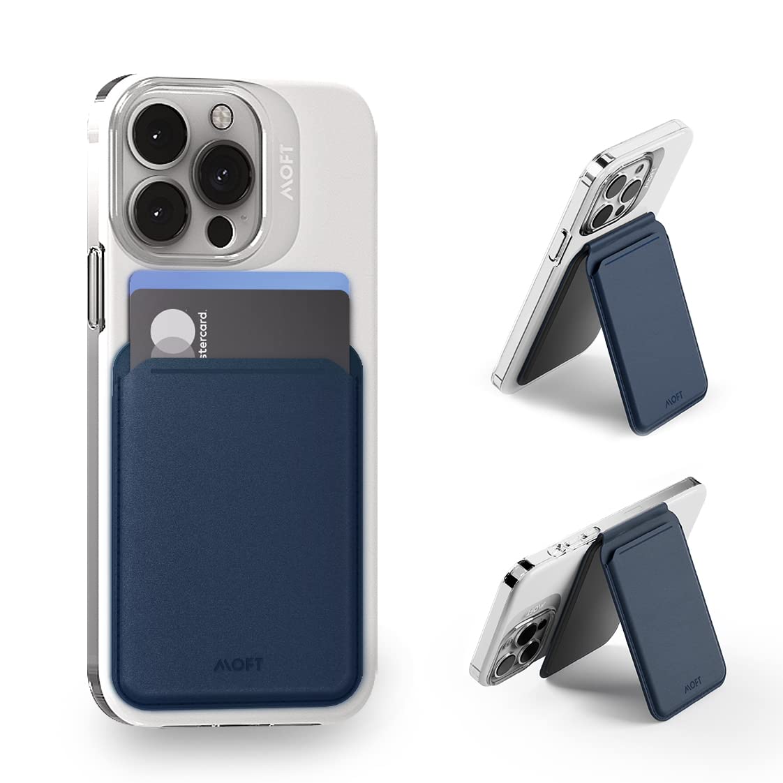 MOFT Quick Access Wallet Phone Stand with MagSafe Compatible, for iPhone 14/14 Pro /14 Pro Max /14 Plus, iPhone 13 and 12 Series Open ID Window Convenient