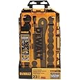 DEWALT Impact Socket Set with Ratchet, Metric/SAE, 1/2" Drive, 23-Piece Set with Case (DWMT74739)