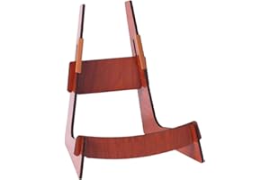 Wmqbjta Guitar Stand Single Floor Stand Wooden Acoustic Stand Universal Instrument Holder with Removable Display Tray And Scr