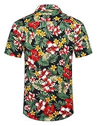 COOFANDY Men's Hawaiian Floral Shirts Button Down