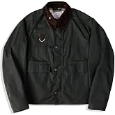 Red Tornado Waxed Cotton Boxy Fit Jacket