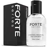 Alex Costa Hydrating Argan Oil Daily Hair Serum by Forte Series Sulfate Free Argan Hair Oil for Men Hair Serum for Dry Damaged Hair, for Styling Hair (75 ml / 2.5 oz)