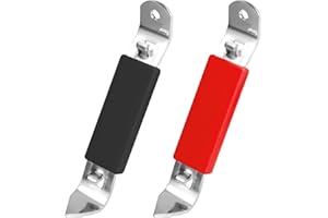 2pcs Magnetic Bottle Openers, Can Tapper Magnetic Can Opener Manual Bottle Punch Opener for Beer Bottles Cans Beverages (Red,