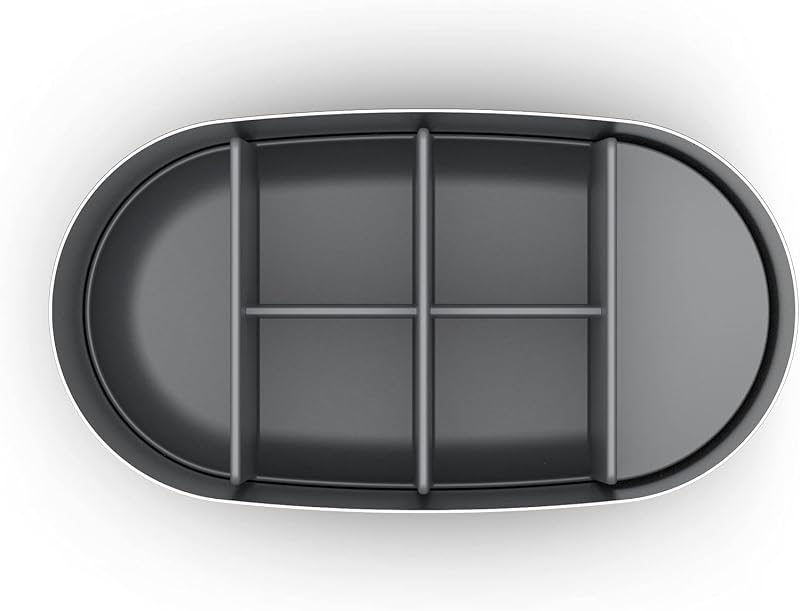 EasyStore, elegante escova de dentes e suporte para pasta de dentes, arrumação para casa de banho, grande em aço inoxidável