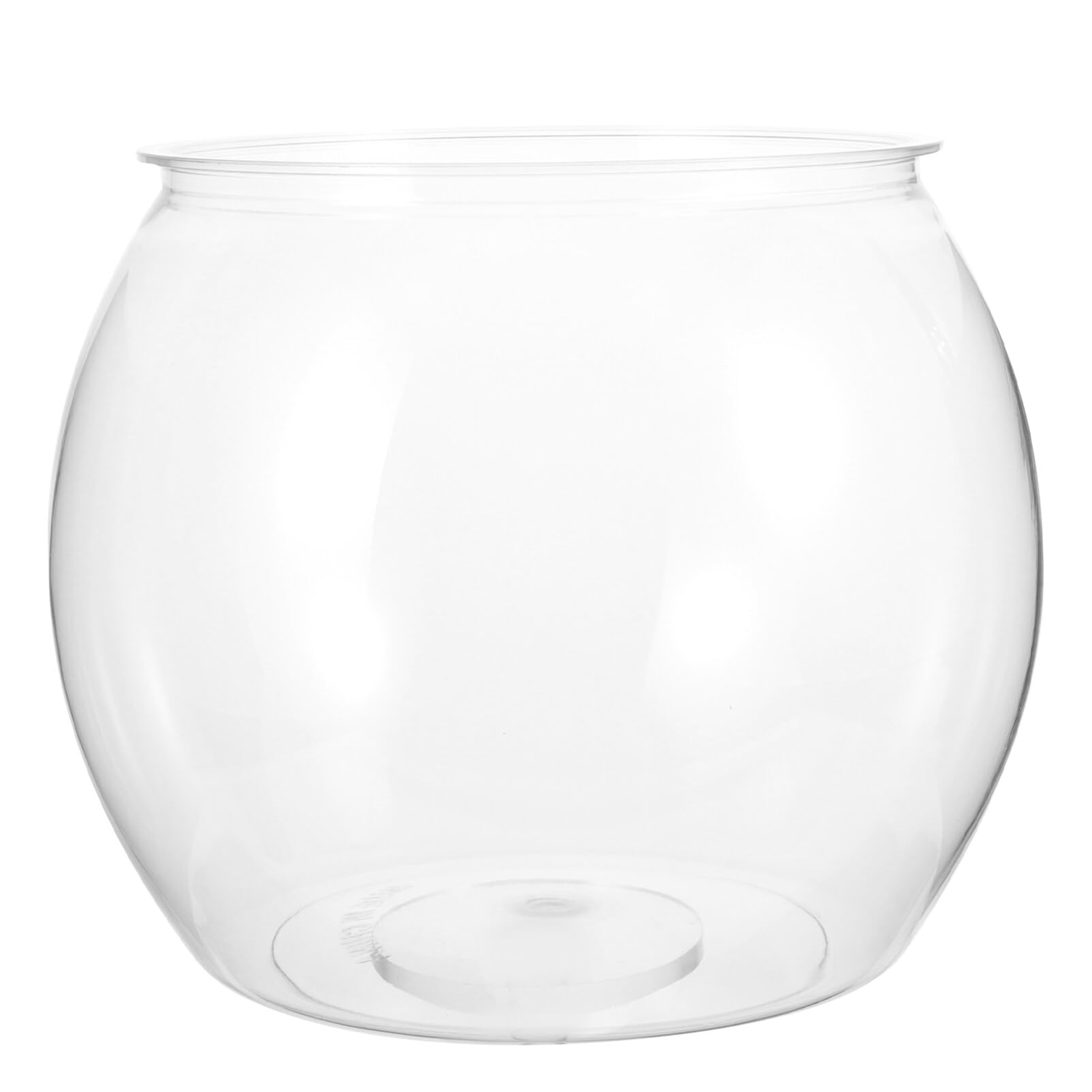 DOITOOL Transparent Fish Tank 3.5L Clear Desktop Aquarium for Small Fish and Turtles Home Office Decoration 8.82X8.82X7.09In Mini Bowl