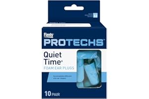 Flents Protechs Foam Ear Plugs for Sleeping, Snoring, Traveling, Concerts, Construction & Studying, Ultra Soft & Comfortable,