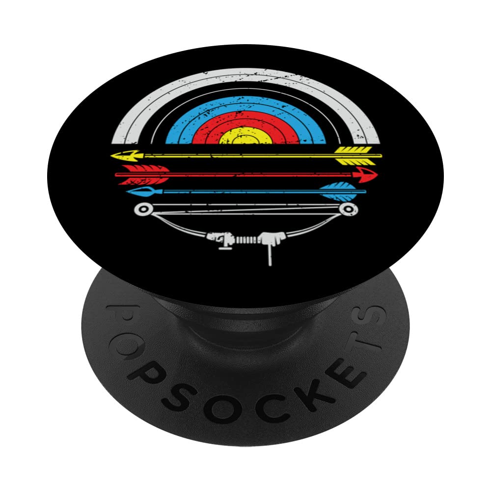 Archery Target Arrows Archer Gift Arrow Bow Sport Lover PopSockets Swappable PopGrip