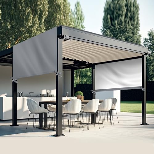 Wowangce Universal Pergola Replacement Canopy Outdoor Canopy Shade Cover Waterproof Shade Top Cover for Outdoor Patio Porch Backyard(12 x 10 ft,Gray) at Amazon