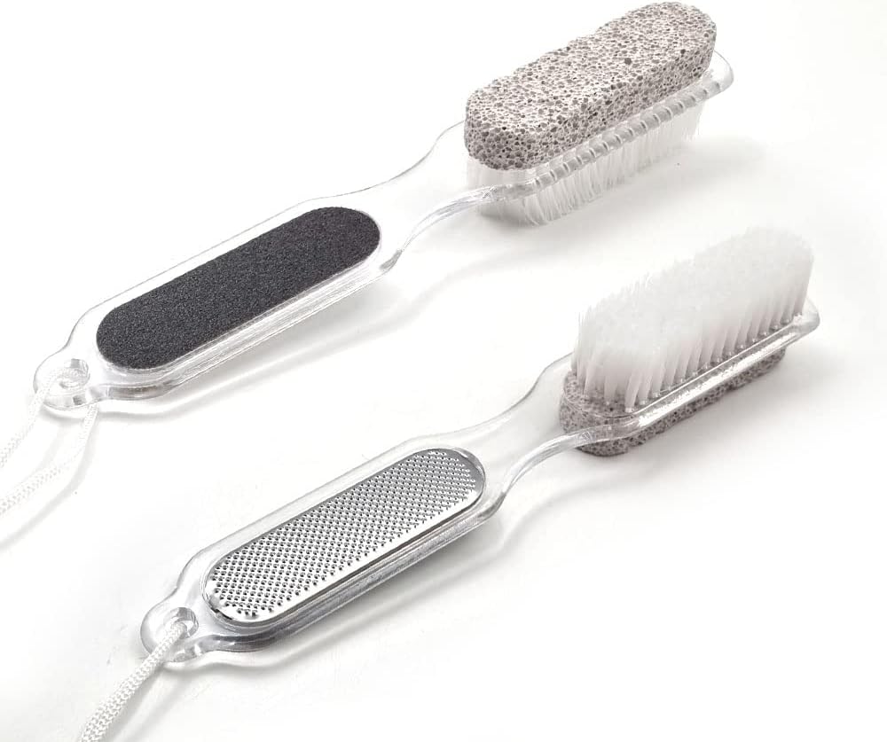 schone 4-in-1 Pedicure Paddle Foot Exfoliator Hard Dead Skin Remover Portable