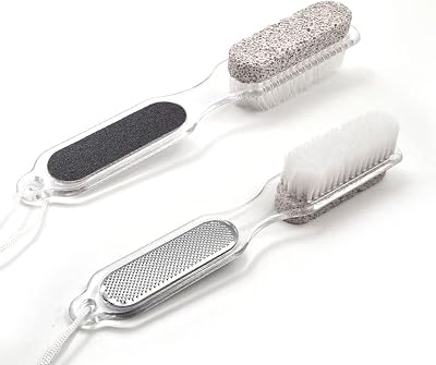 schone 4-in-1 Pedicure Paddle Foot Exfoliator Hard Dead Skin Remover Portable
